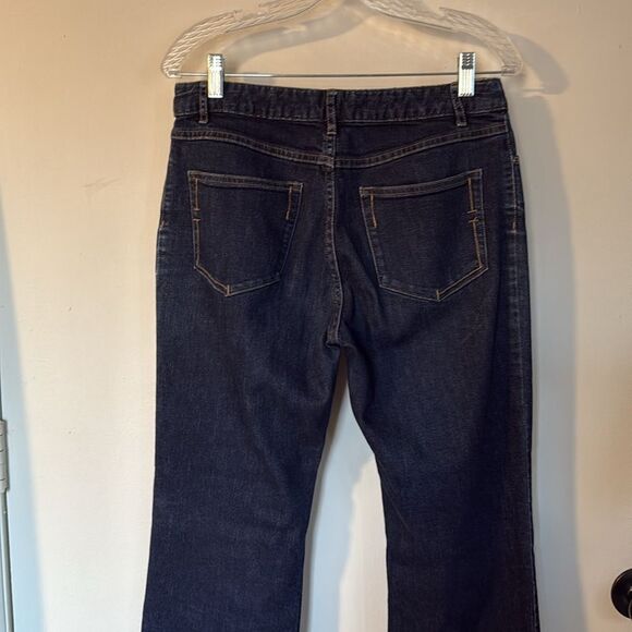 Jโ Jill Dark Wash Straight Leg Stretch Jeans Size 6 Cotton Blend - Picture 9 of 13
